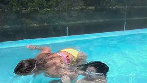Camera guy's POV: 3 hot girls in an intense underwater holding breath game! copy