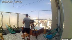 behind the scenes cam - intense sex in the rooftop jacuzzi in argentina - cherry kiss