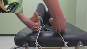Insanely ticklish Laura is pushed to her limits (multicamera Feet-Body)