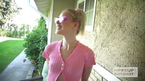 Skinny blonde Jessie Saint gets fucked into a mess on the floor