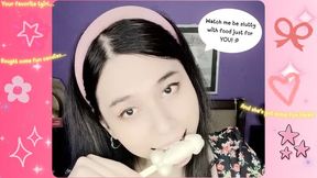 Watch me get slutty with "phallic candies"