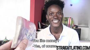 ”Jamaican stud sucking dick before barebacking homo with huge black cock”