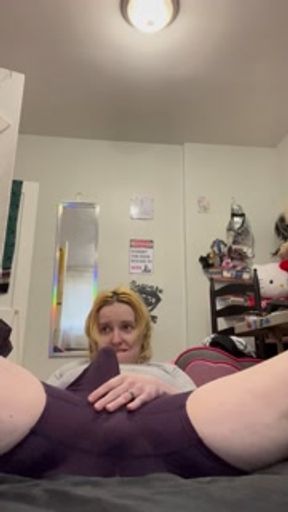 Jerking Off Strap On w/ Hidden Vibrator