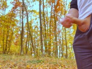 Four ruined orgasms in the middle of quite forest