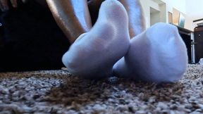 Goddess Teases with Soles in White Socks POV 1080 smaller