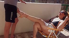 I Fuck The Neighbor While The Cuckold Works On His Car