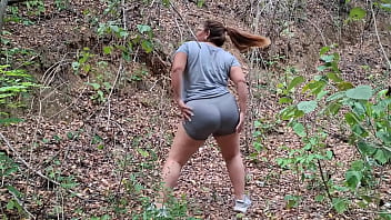 Pandora and Sapphire shake their asses outdoors