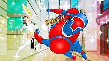 Kelly D saves the city then saves some bbc for her phat pawg superhero ass