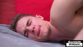 SOUTHERNSTROKES Twink Marcus Paradise Sticks A Massive Dildo In His Ass