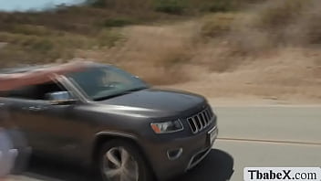 Handsome stranger picks and analed TS hitchhiker
