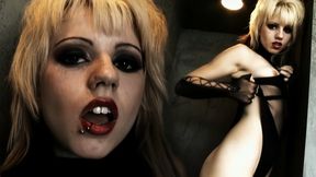 Emo Goth Girl Lexi Belle Moans on BBC Then Licks Cum Off Her Boots