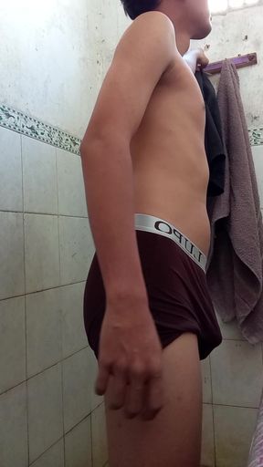 wet the body and spray it