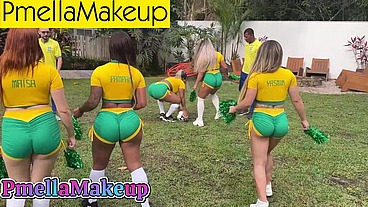 O Brasil não ganhou, mas aqui os 3 dotados entraram com bola e tudo!