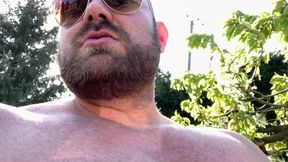 Smoking My Cigar Outdoors in the Summer Heat