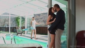 BI-EMPIRE - Thomas Friedl Fucks Katy Rose Before Letting The Hot Pool Boy Jeffrey Join For A 3some