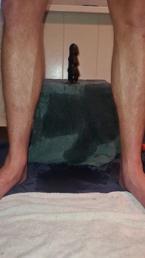 Hot Solo Male Riding His Toy Till Orgasm