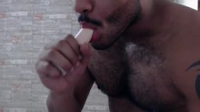 Latino Model Johan Plays with His Dick