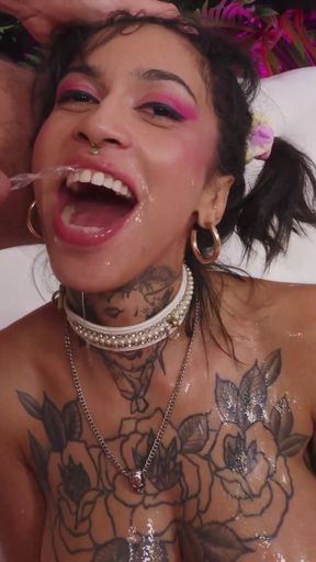Memorable moment from &quot;Milk-Tank Supermodel Ravyn Alexa Hooks Up With Nade Nasty!&quot;