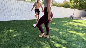 Hot Blonde Soccer Mom Gets a Goal Scored on Her Pussy