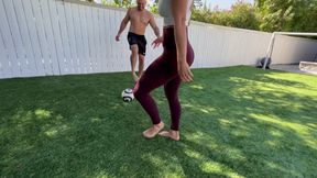 Hot Blonde Soccer Mom Gets a Goal Scored on Her Pussy