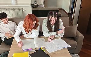 Pov: i fuck my shy teen classmates after classes, threesome ffm (english