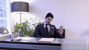 Dylan James , Drae Axtell And Lee Santino gay At Office
