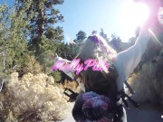 Slutty Hiker Loves Anal Plug Sex - Molly Pills - Public Creampie POV
