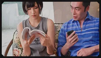 Asian girl blowjob in smashing threesome scenes