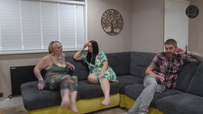 Two real life couples become porn stars and a cuckold