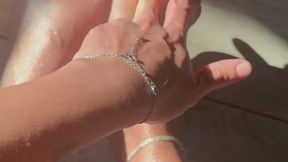 Sun kissed legs and Toes Fucking in the afternoon