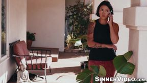 Tattooed Small Hands fingered hard busty Dana Vespoli in a hardcore fucking session