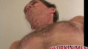 ”Mature homo strips down & jerks off before coming hard”