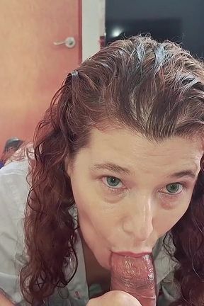 Hot Teacher Gives Me a Good Blowjob