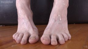 Giantess Spits on Tiny Foot Slave - SD Version