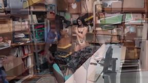 Horny Mall Officer conduct a strip search and fucks Eden Sins wet pussy