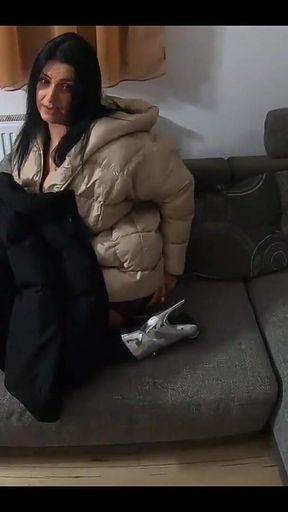 Play with Cum on My Soft Nylon Linner and Down-jackets 261- Preview