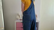 Wetting My New Overalls for Fun