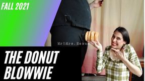 Birthday Donut Crush & blowjob with cum in mouth - mrandmrshexum