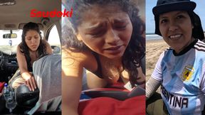 We were so excited that we couldn&#039;t stand going to the hotel, so we started fucking in the car in the middle of the road or highway