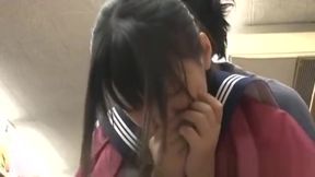 Asian Coed's Public Nerd Fantasy in Japan Town