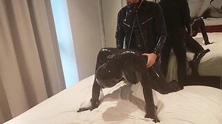 Knocking Off a agitated condom doll