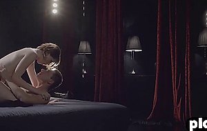 Hot tighty redhead babe in a fantastic hard sex with him
