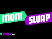 Mom Swap - Big Assed Hot Step Moms Dominate And Fuck Their Mischievous Step Sons On The Couch