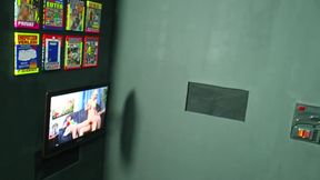 The chubby woman takes care of the fat pensioner