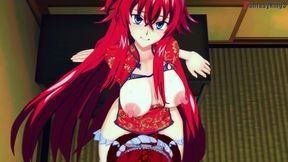 Rias Gremory kimono sex at the festival - DXD NTR Madness Series