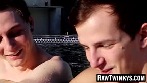 RawTwinkys.com - Barely legal guy goes wild and wet with friend