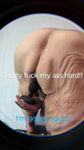 Daddy Your so Damn Big in My Asshole Cumming Thick