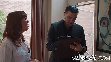 Nikky Clarisse is getting fucked harder than ever before during a casual threesome with two guys