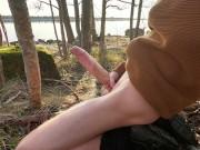 Johann Wood | Delicious cumload in the warm spring sun