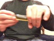 Glass Dildo Suck & Fuck Stranger Mesmerize